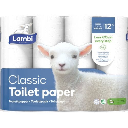Toalettpapper Vitt 12-p 1164g Lambi