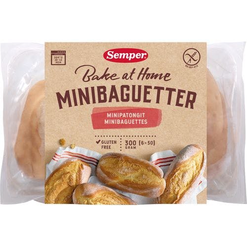 Minibaguetter Glutenfri 300g Semper