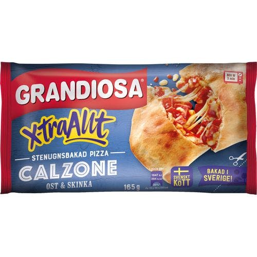 Calzone Ost/Skink Fryst 165g Grandiosa