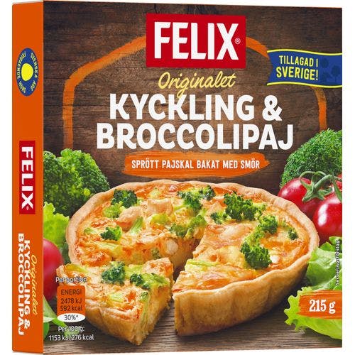 Kyckling & Broccolipaj 215g Felix